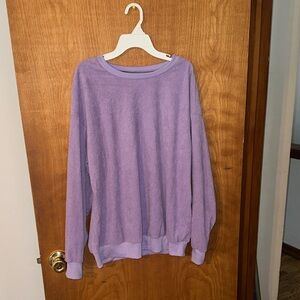 Purple Long Sleeve Sweater